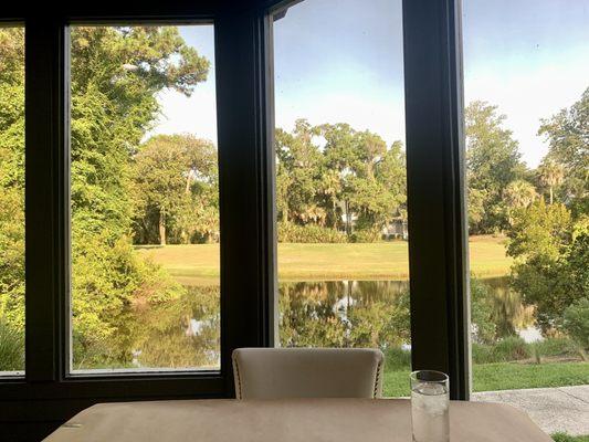 The view from the dining room -so peaceful