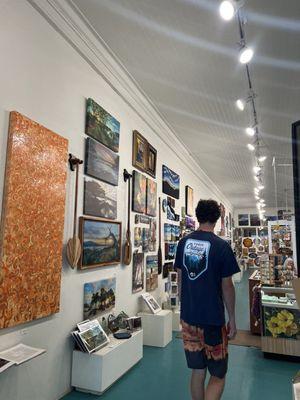 Inside the gallery