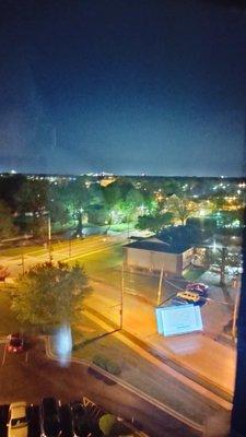 night view from the 9th floor of stillwell columns