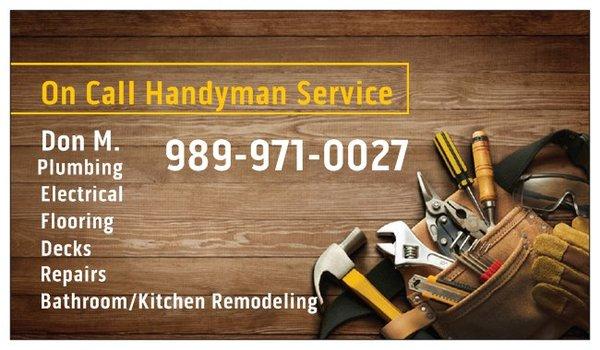 On Call Handyman Service