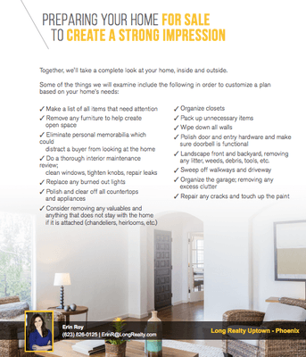 Considering selling your home? Here's a list of things to start preparing you to help put yourself in the best position when you're ready!