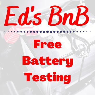 Stop by today for a free battery test and health report!