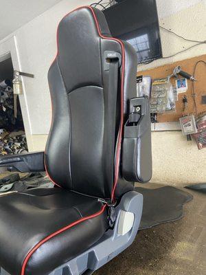 Front driver seat of 2014 Temsa TS35
 Motorcoach Shuttle