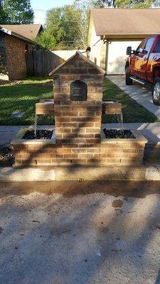 Custom Fountain Mailbox