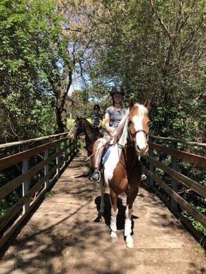 Trail access for clients in training.