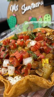 Veggie Tostada Rice Bowl -flavorful