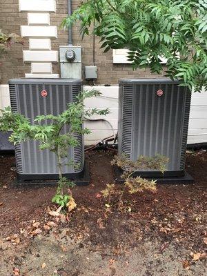 Two 16 seer Rheem 5 ton systems...