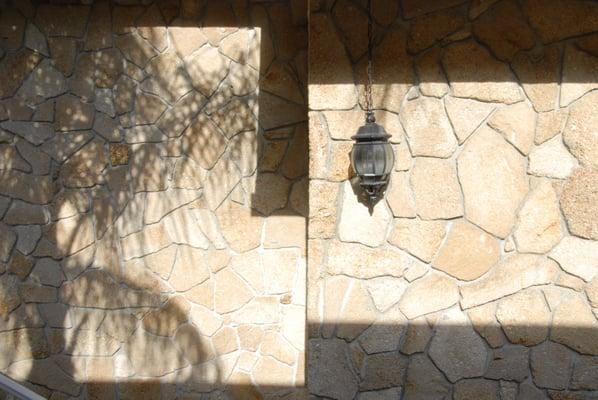 1930s coquina rock walls