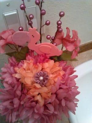 Baby shower floral bouquet