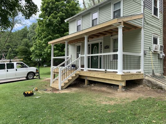 Deck and porch roof upgrade