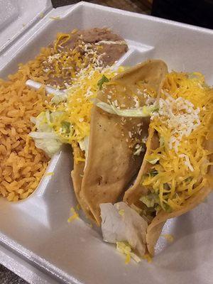 2 taco plate