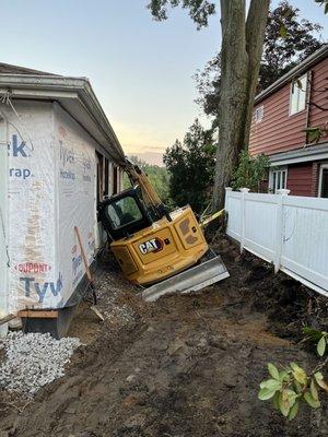 Excavator crashed into my home. It was left leaving on my house strapped to my tree for over 30hrs. He destroyed my home.