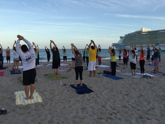 Join us for our signature beach classes in Fort Lauderdale!