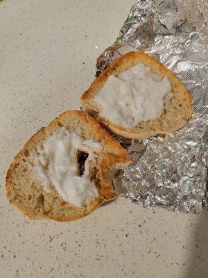 Vegan cream cheese. Basically not spread at all and was just a coconut puree.