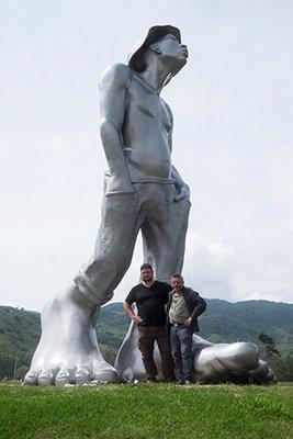 The Whistler, H 13ft, Costa Rico. Enlargement, molding, fiberglass casting, shipping and installation abroad.