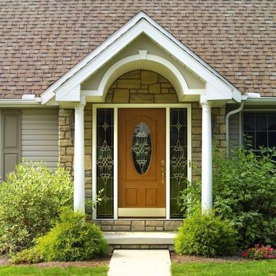 Provia fiberglass entrance door