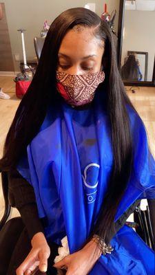 Traditional sew in