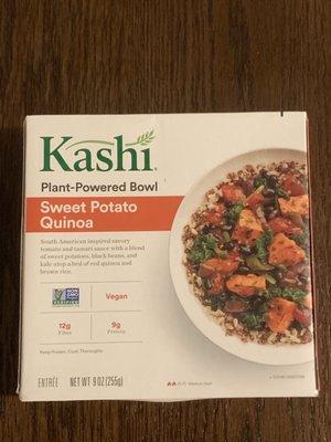 Vegan microwave meal bought at the store