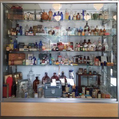 Old apothecary museum case