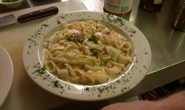 Sea food fettuccini