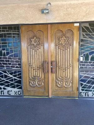 Main entrance doors