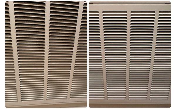 Before/after - Air Vent for HVAC system