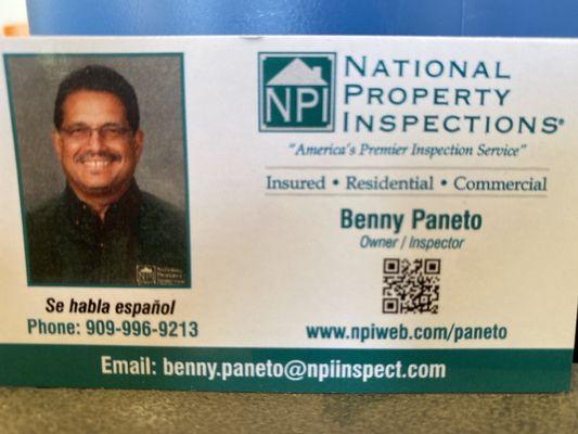 Franchise owner - Benny Paneto