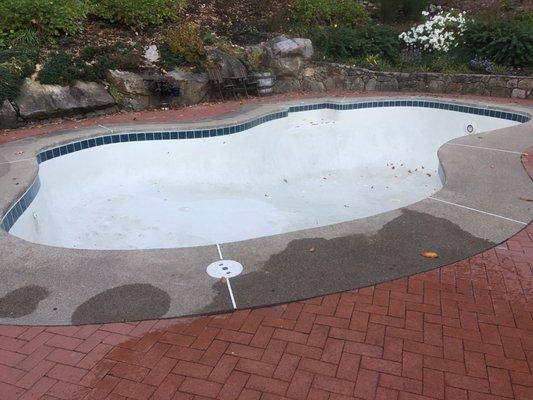 Pool tile installation