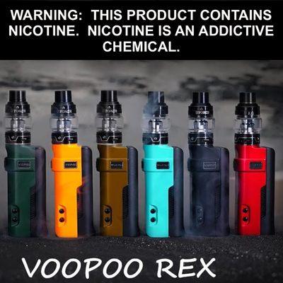 Voopoo Rex NOW AVAILABLE at Purely Vapor W. Kennedy!  Single 18650, 80w Kit, featuring the Voopoo Uforce tank.