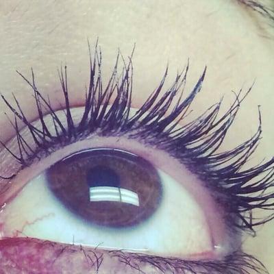 Look at these killer eyelash extensions!