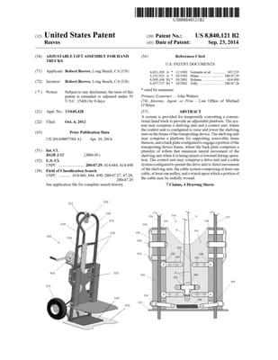 A patent for a hand truck