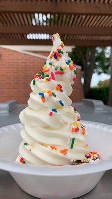 Soft serve ice cream sold at fiesta! Flavors include Dole(R) whip soft serve.