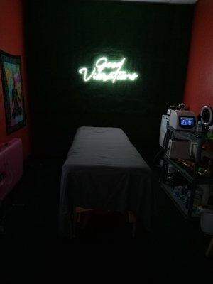 Treatment room. Blissed with positive vibes and good energy