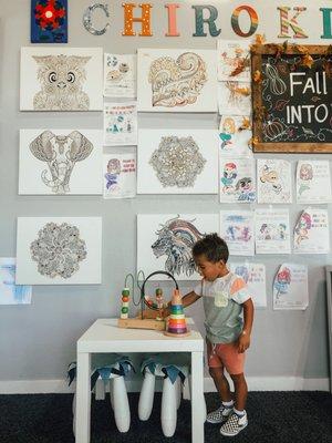 How cute is the kids corner?!