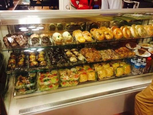 Yummy pastries, along with sandwiches, soups and salads.