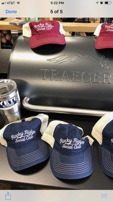 We carry premium brands such as Yeti, Traeger, and Rocky Ridge Social Club...