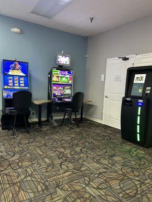 Games machines and Kiosk that you check out for the day with your winnings!