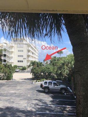 From my bedroom balcony I can see the intracoastal, and right across the road is the beach