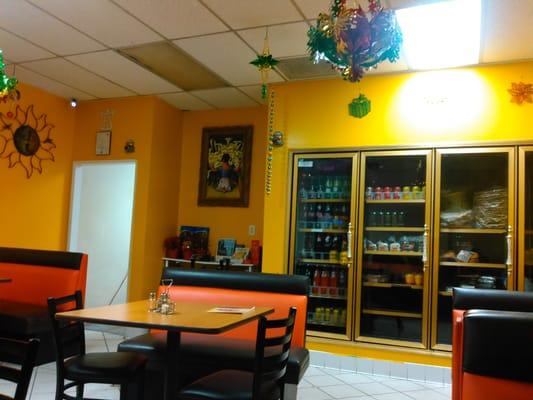 Simple interior of Sabor de mi Tierra.