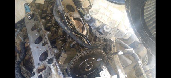 Exhaust and intake gaskets replacement