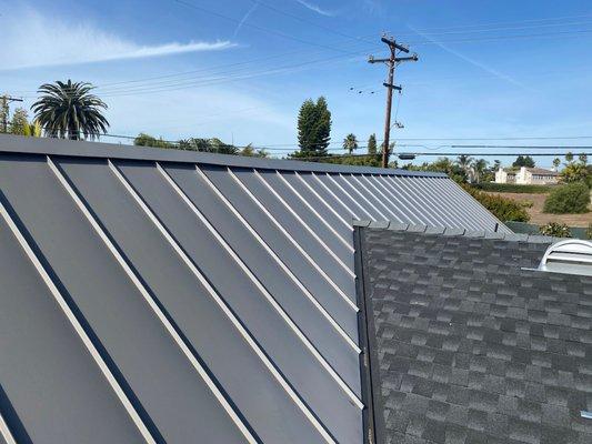 another partial metal roof in Carlsbad