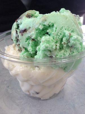 Mint moose tracks + coconut