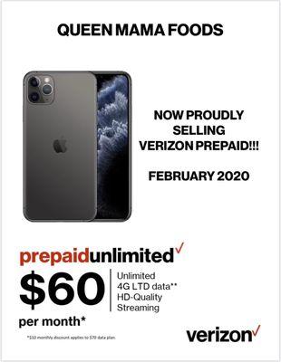 Now proudly selling Verizon Prepaid!