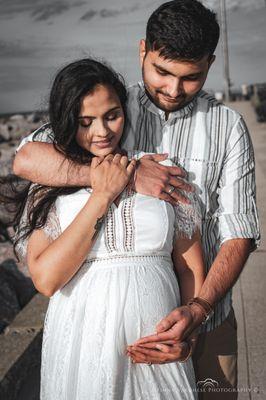 Playing around with some color as we build excitement for their expected baby boy! This maternity photo was a blast!