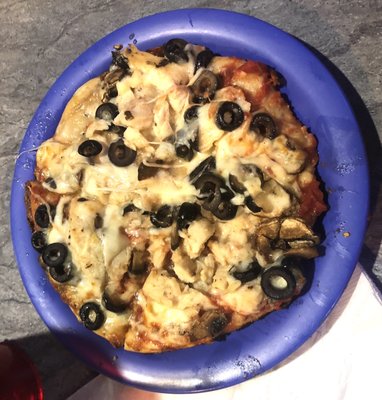 Olives. Mozz. Chicken.