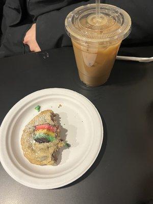 Chocolate chip with rainbow cookie