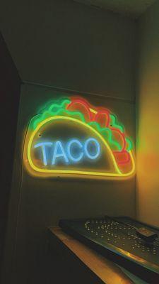 Cool taco neon sign decoration