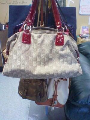 We also sell and consign handbags and costume jewelry.