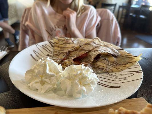 Nutella Crepe with Fruits