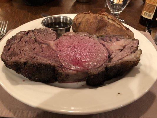 The signature prime rib dish